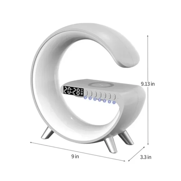 LED Lamp Wireless Charger Stand Alarm Clock Bluetooth Speaker - Image 13